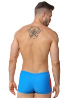 Мужские плавки-боксеры с контрастной брендированной вставкой 522019