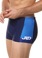 Мужские плавки-боксеры с контрастной брендированной вставкой 522019