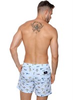 Мужские пляжные шорты с принтом в виде самолетов 522035