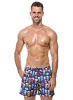 Мужские пляжные шорты с принтом в виде медуз 522048