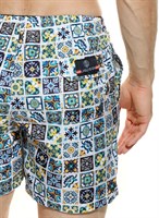 Мужские пляжные шорты с принтом в виде мозаики 522051