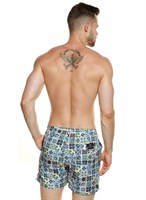 Мужские пляжные шорты с принтом в виде мозаики 522051