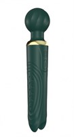 Зеленый двусторонний вибратор-wand Secwell - 22 см. 522176 - фото 853941