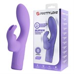 Сиреневый вибратор-кролик Elivia - 17,2 см. 522560