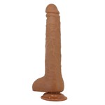Темно-бежевый фаллоимитатор-гигант на присоске Dick - 28 см. 522576 - фото 849745