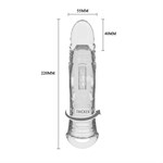 Прозрачная насадка на пенис - 22 см. 522930