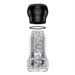 Набор PowerBlow & Feel Pocket Stroker Crystal: мастурбатор и интерактивная насадка 522981