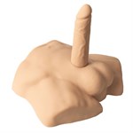 Телесный мужской полуторс с фаллоимитатором SILEXD Apollo S 7  523367