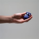 Синий вибростимулятор на пальцы Lunar 523511