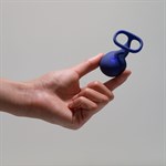 Синий вибростимулятор на пальцы Lunar 523511