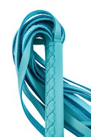 Голубая кожаная плеть - 50 см. 523536