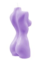 Фиолетовая интерьерная свеча в форме женского торса - 850 гр. 523550