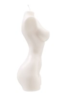 Белая интерьерная свеча в форме женского торса - 850 гр. 523551