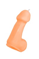 Оранжевая свеча в форме пениса - 47 гр. 523552