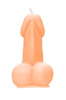 Оранжевая свеча в форме пениса - 47 гр. 523552