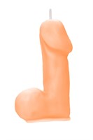 Оранжевая свеча в форме пениса - 47 гр. 523552