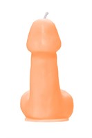 Оранжевая свеча в форме пениса - 47 гр. 523552