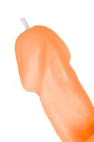 Оранжевая свеча в форме пениса - 47 гр. 523552