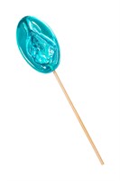 Леденец в форме вагины со вкусом блю кюрасао - 50 гр. 523558