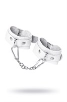 Белые узкие наручники-браслеты со скруглёнными углами 523571