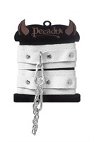 Белые мини-оковы со скруглёнными углами 523572 Белые мини-оковы со скруглёнными углами 523572