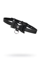 Черный чокер-ошейник с бабочкой и колечком 523577