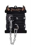 Черные мини-оковы со скруглёнными углами 523595 Черные мини-оковы со скруглёнными углами 523595