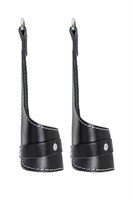 Черные подвесы с белой строчкой 523601