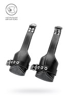 Черные подвесы с белой строчкой 523601