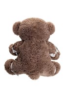 Бондажный набор: бурый мишка с белыми оковами и наручниками 523615