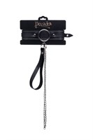 Кожаный ошейник-чокер с поводком 523631