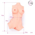 Телесный мастурбатор в виде женского торса 523673