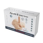 Карамельный мужской полуторс с фаллоимитатором SILEXD Apollo S 7  523677