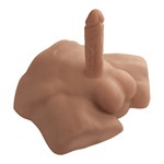 Карамельный мужской полуторс с фаллоимитатором SILEXD Apollo S 7  523677