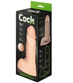 Телесный фаллоудлинитель с мошонкой Cock Next - 19 см. 523715