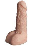 Телесный фаллоудлинитель с мошонкой Cock Next - 19 см. 523715