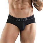 Черные мужские трусы-брифы Clever Berna Classic Brief 524185 - фото 851360
