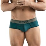 Зеленые мужские трусы-брифы Clever Natura Piping Brief 524193 - фото 851368