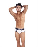 Белые хлопковые трусы-брифы Clever Piping Brief 524245 - фото 851404