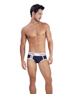 Черные хлопковые трусы-брифы Clever Piping Brief 524277 - фото 851411