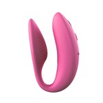 Розовый U-образный вибратор для пар We-Vibe Sync 2 524325