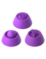 Фиолетовый вибратор с тройной стимуляцией Intimotion Pulse Pro - 24 см. 524409