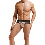 Сексуальные мужские трусы-джоки с леопардовой вставкой по центру 524580 - фото 871984 Сексуальные мужские трусы-джоки с леопардовой вставкой по центру 524580 - фото 871984