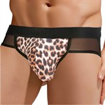 Сексуальные мужские трусы-джоки с леопардовой вставкой по центру 524580 - фото 871982 Сексуальные мужские трусы-джоки с леопардовой вставкой по центру 524580 - фото 871982