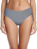 Женские плавки в полоску с утяжками по бокам 524830