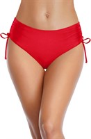 Красные женские плавки с утяжкой по бокам 524850