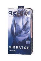 Телесный анально-вагинальный вибратор RealStick Silicone Jason M - 18 см. 524901