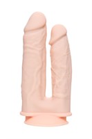 Телесный анально-вагинальный вибратор RealStick Silicone Jason M - 18 см. 524901 - фото 853116