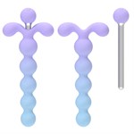 Анальная ёлочка с вибрацией Youivic - 16,4 см. 524949