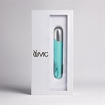 Бирюзовая многофункциональная вибропуля с щеточкой 524954